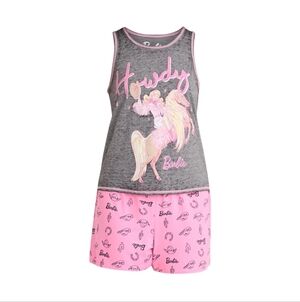 Barbie 2 Piece PJ Set Women's Large NWT
